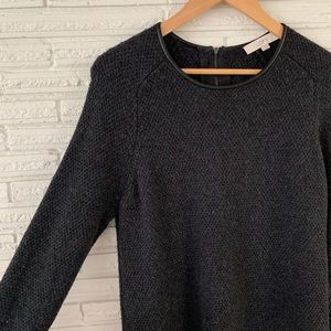 Loft Charcoal Sweater Dress